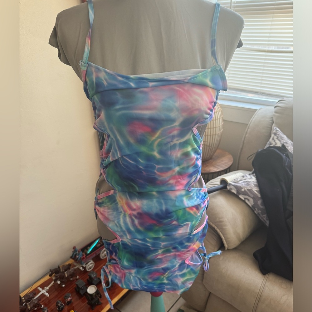 ClubExx Colorful summer dress sz Large